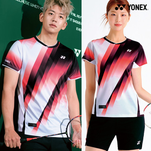 2025秋冬韩国YONEX尤尼克斯新款羽毛球服短袖男女款速干运动T恤27