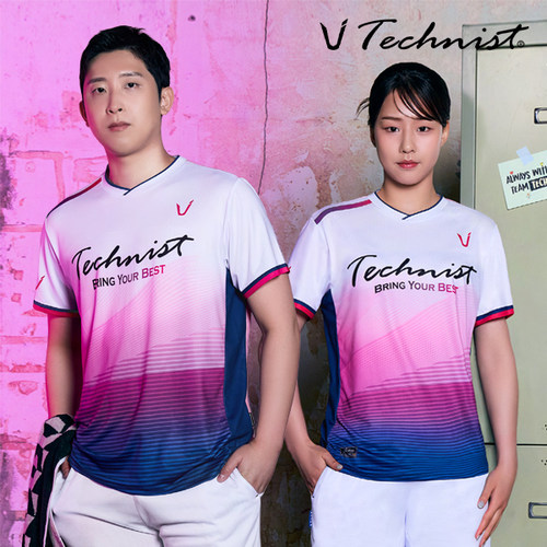 2026秋冬新款Technist韩国羽毛球服男女运动速干透气短袖上衣T11