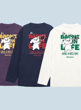 韩国2025秋冬meditation新品羽毛球服长袖男女同款运动速干上衣