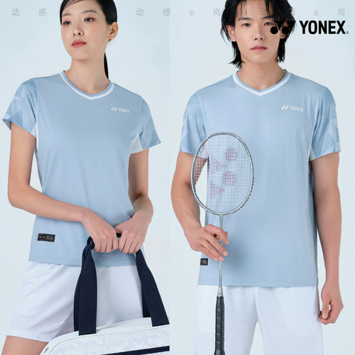 2025春夏新款YONEX尤尼克斯韩国羽毛球服短袖男女款速干运动T恤19