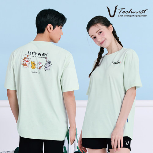 2026春夏新款Technist韩国羽毛球服男女同款运动短袖休闲上衣T17