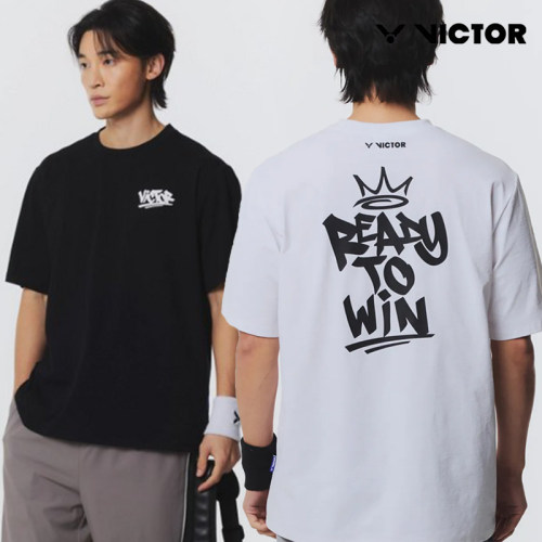 2026春夏新款VICTOR维克多韩国羽毛球服男女同款运动休闲短袖T恤8