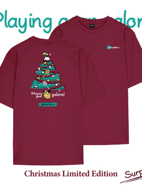 韩国2025秋冬meditation新款羽毛球服短袖男女款运动T恤圣诞限量