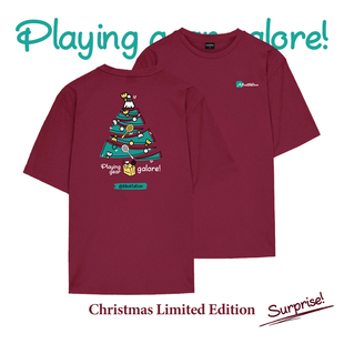 韩国2025秋冬meditation新款羽毛球服短袖男女款运动T恤圣诞限量