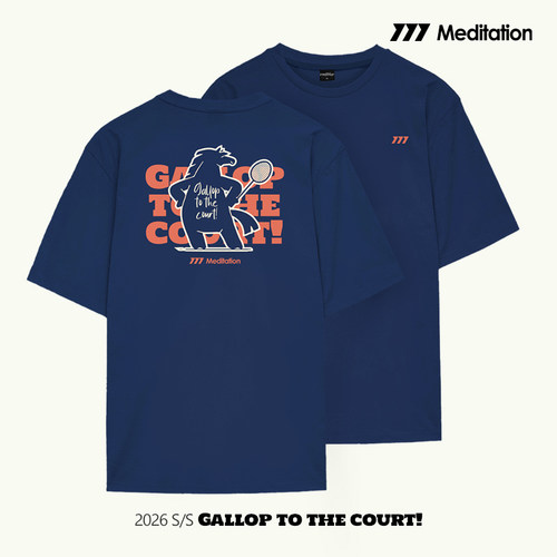 韩国2026春夏meditation新品羽毛球服短袖男女马年运动速干T上衣6