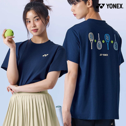 2025秋冬新款YONEX尤尼克斯韩国网球服短袖男女同款透气运动上衣T