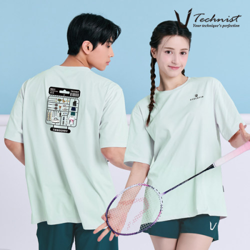 2026春夏新款Technist韩国羽毛球服男女同款运动短袖休闲上衣T71