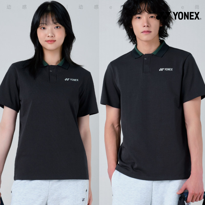 2025春夏新款YONEX尤尼克斯韩国羽毛球服短袖男女同款运动POLO棉