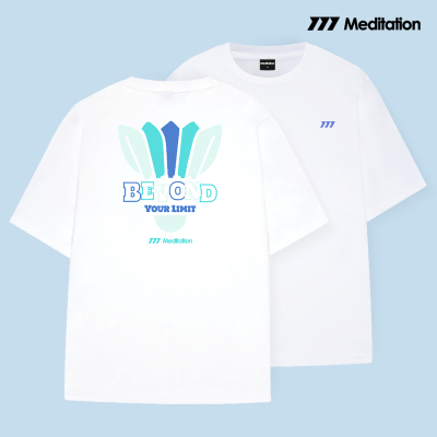 韩国2026春夏meditation新品羽毛球服短袖男女同款运动速干T恤白2
