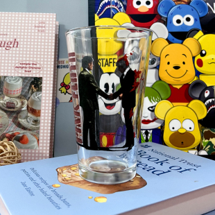 英国进口pink 透明无铅玻璃随手水杯周边 floyd水杯摇滚乐队纪念款