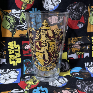 哈利波特周边HarryPotter格兰芬多透明玻璃杯水杯随手杯狮院创意