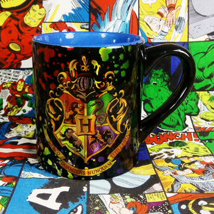 美国进口HarryPotter哈利波特卡通版赫敏罗恩可爱陶瓷水杯马克杯