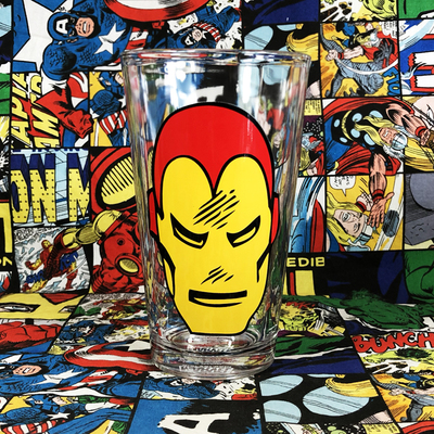 美国进口漫威钢铁侠玻璃杯