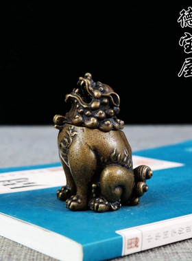 狮子小号迷你瑞兽薰炉禅意摆件