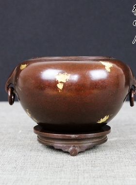 仿古风聚财家居装饰收藏品铜缸