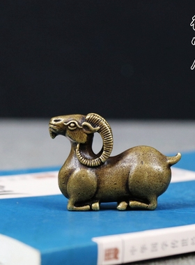 山羊毛笔架仿古风初学铜镇纸书法