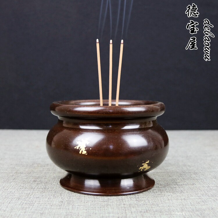 室内香炉纯铜仿古风供奉佛堂摆件