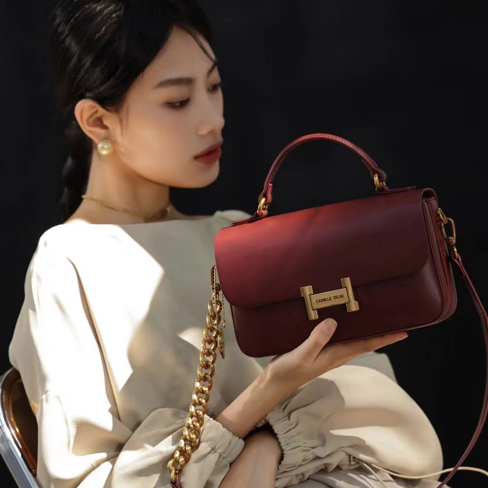 春夏新款手提包小众小方包多层锁扣百搭链条韩版单肩斜挎包空姐包,箱包皮具/热销女包/男包,小方包,淘宝优惠券,粉丝福利购,淘宝优惠卷