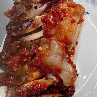 27号陆续发 丹东韩式辣酱蟹  大蟹块 即食海鲜生腌蟹梭子蟹包SF