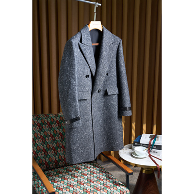 男士羊毛混纺保暖夹克毛呢大衣