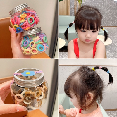 宝宝小女孩无接缝不勒发毛巾圈