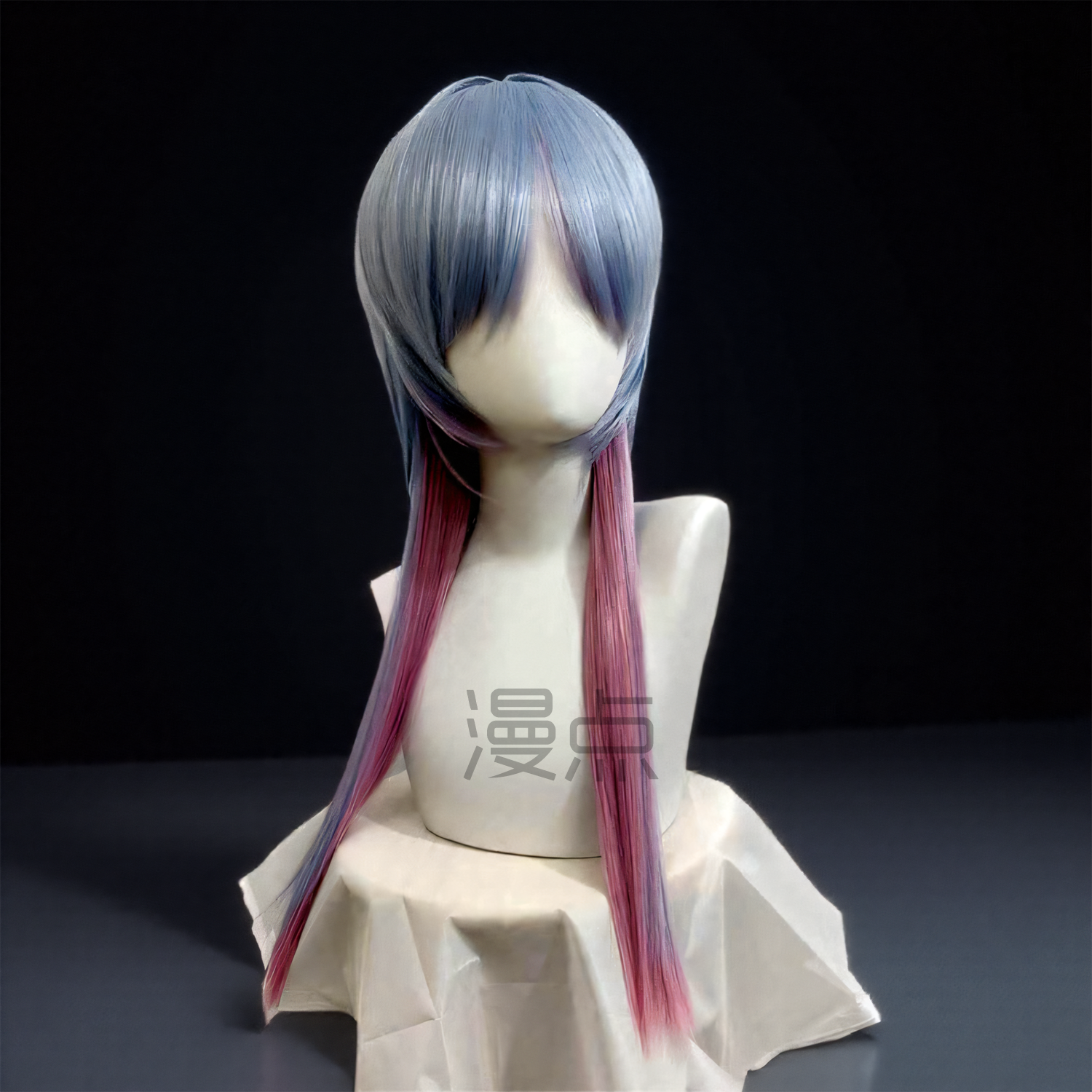 漫点初小音未来兔子洞性转cos假发假毛毛坯仿真头皮玫瑰网现货