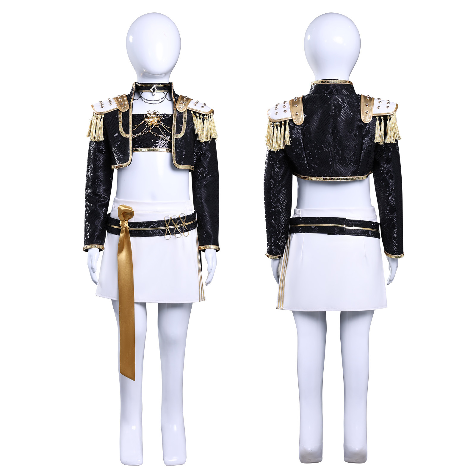 kpop猎魔女团服装女童zoey米拉mira鲁米rumi儿童万圣节cos衣服
