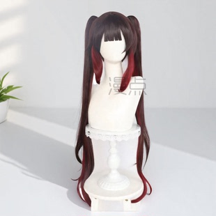 漫点崩坏星穹铁道花火cos假发头皮顶小虎口夹马尾拼色cosplay假毛