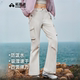 女款 裤 2025春季 直筒休闲裤 拓路者伞兵裤 长裤 大口袋褶皱微喇工装