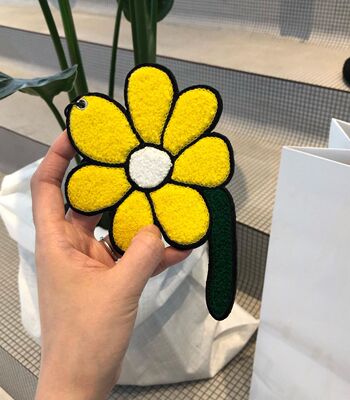 设计师风同款元气黄色大花朵挂件