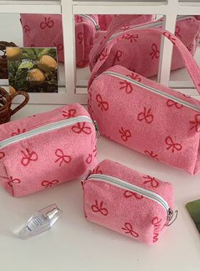 haruharu 韩国进口毛巾面料 自制化妆包 收纳包 手提包