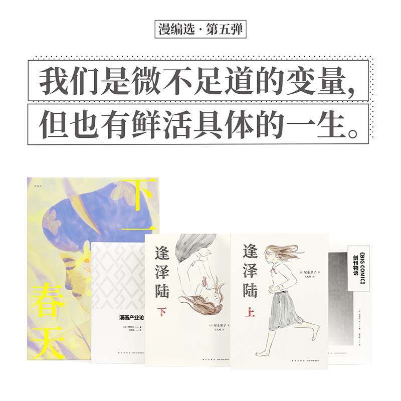 读库正版【赠送特制书衣】 漫编选第五弹 逢泽陆（全两册）+漫画产业论+创刊物语+下一个春天  对女性议题与商业江湖的探照 - 实物图