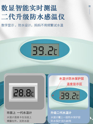 新生婴儿宝宝洗澡盆0到3岁洗澡用品全套0一6岁简约婴幼儿专用浴盆