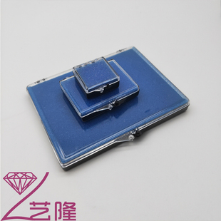饰品盒包装盒钻石盒小皮盒彩宝盒裸石盒展示盒宝石裸钻盒子