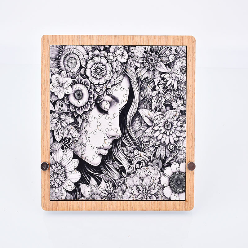 《素描女孩》puzzle解密拼图银河不规则木质异型地狱十级高难度gm