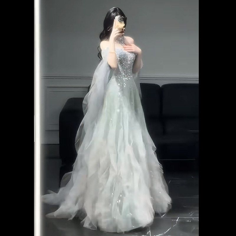 敬酒服奢小众高端轻连衣裙重工