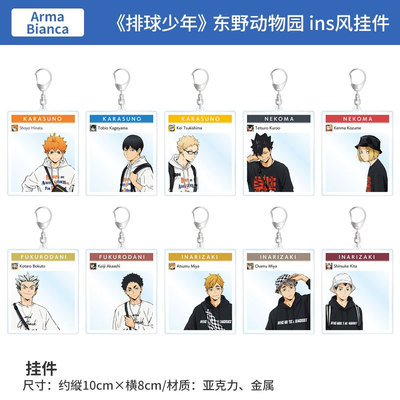 日本正版 AMNIBUS排球少年 东野动物园 ins风挂件 周边谷子