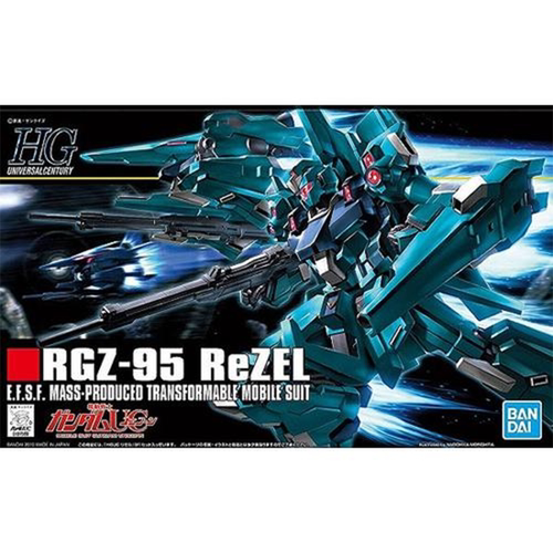 有货 万代 HGUC 1/144 103  RGZ-95 里歇尔 高达 拼装模型