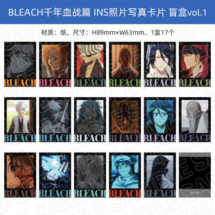 日本正版 BLEACH千年血战篇 INS照片风写真卡片盲抽周边谷子