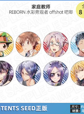 CS正版 家庭教师REBORN水彩旁观者offshot吧唧徽章周边谷子