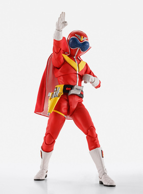 有货 万代SHF 真骨雕 赤连者 秘密战队五连者 战队50周年可动手办