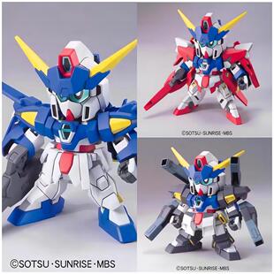 有货 万代SD BB战士372 高达 AGE-3 重炮 3形态 拼装模型