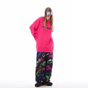 CHILLWHITE新品SNOWBOARD设计师联名涂鸦双面滑雪服套装男单板女