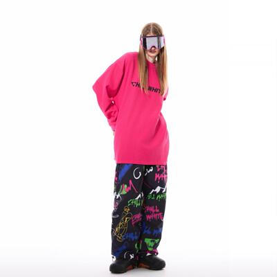 CHILLWHITE新品SNOWBOARD设计师联名涂鸦双面滑雪服套装男单板女