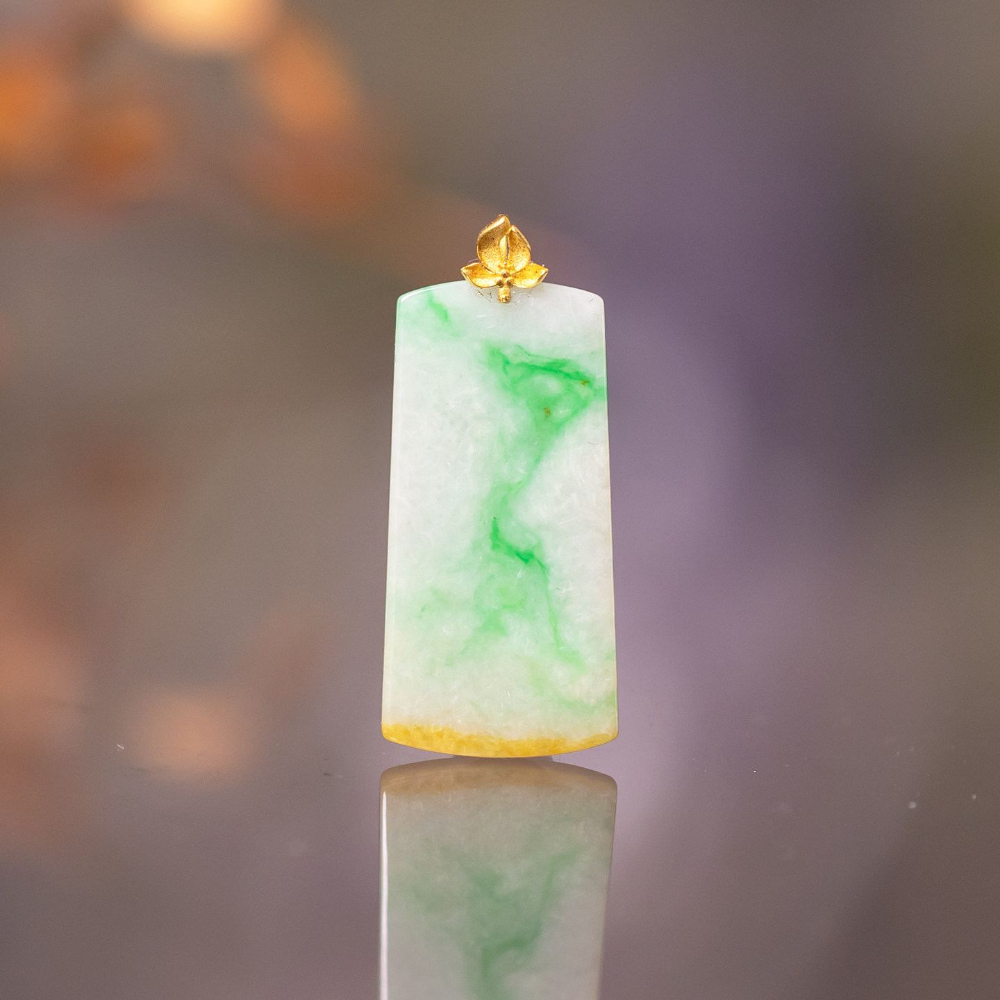 天然缅甸玉翡翠平安吊坠18K金镶嵌冰种简约百搭精致时尚鉴定证书,珠宝/钻石/翡翠,颈饰,淘宝优惠券,粉丝福利购,淘宝优惠卷