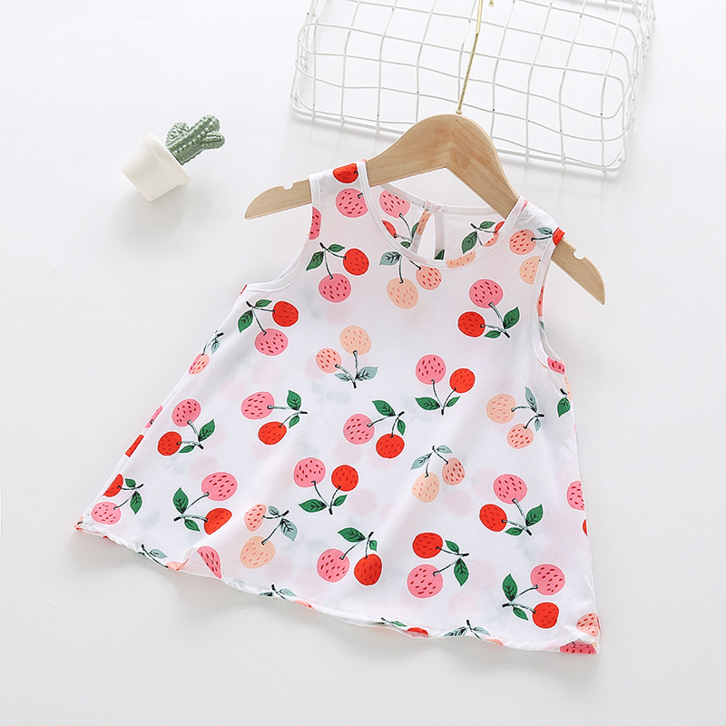 宝宝家居服睡裙棉绸背心