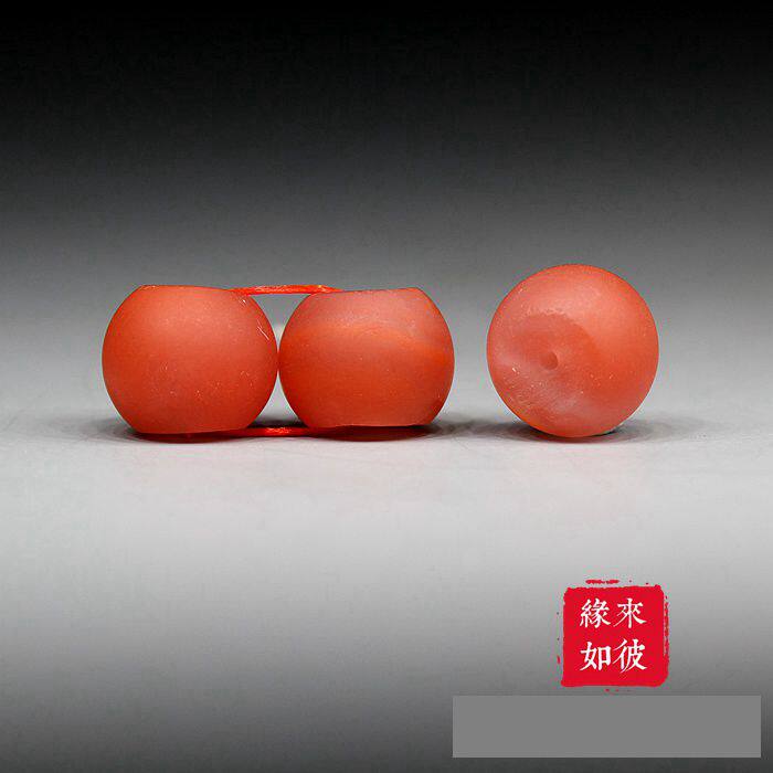 10/11mm保山雷波料南红玛瑙菩提腰珠隔珠对珠桶珠散珠子DIY配件