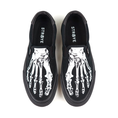 外贸运动帆布瑕疵处理低帮板鞋