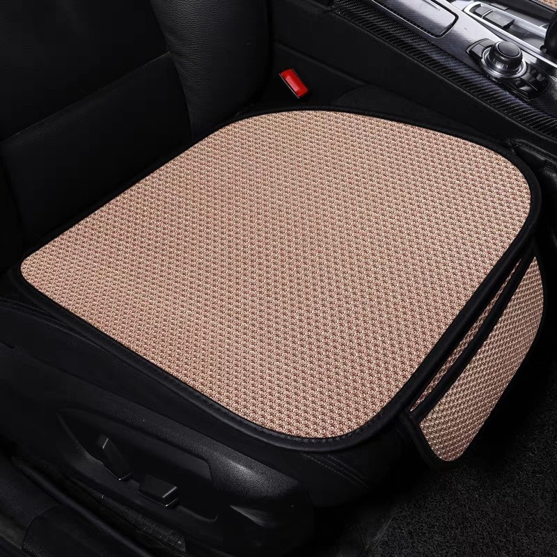 夏天冰丝汽车坐垫三件套单片车座垫防滑后排车垫夏季凉垫透气通风