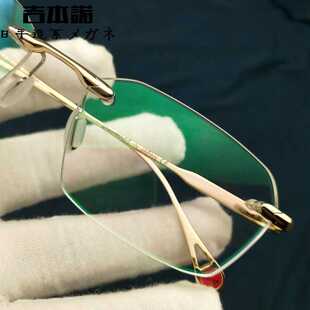 日系吉本诺新款Ken Okuyama 奥山清行无框近视眼镜框架 KO-307男